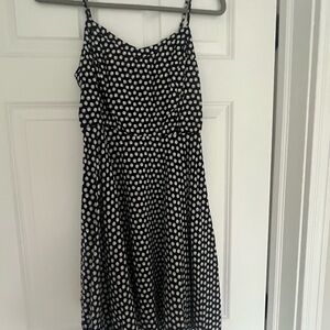 Polka Dot Black and White Dress